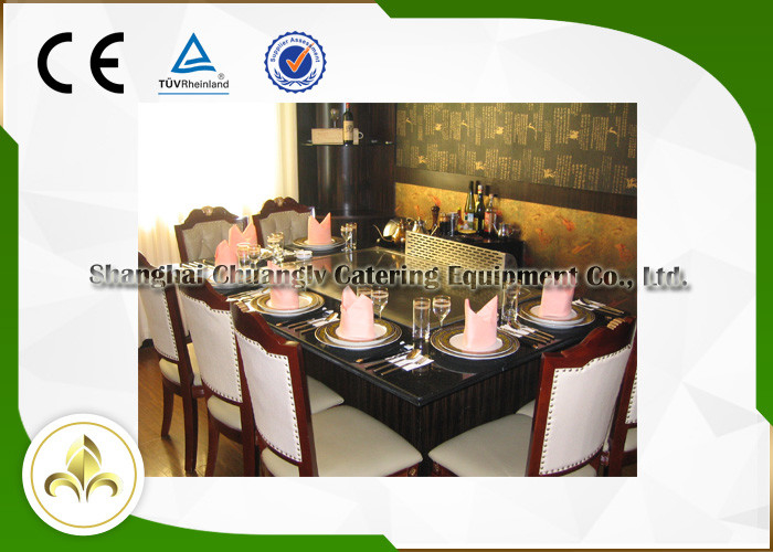 Beef Mutton Chicken Built In Flat Top Grill Table Seven Seat