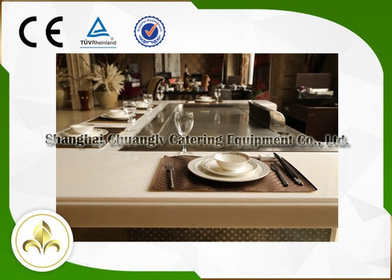 Electromagnetic Indoor Outdoor Hibachi Table 7 Seats With Air Extractor
