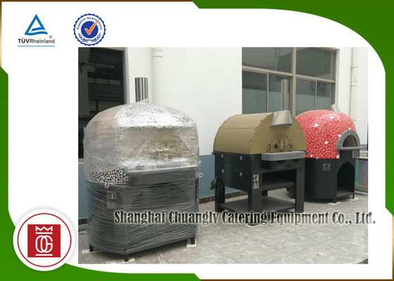 Round Top Italy Commercial Pizza Oven Gas Heating For Indoor , Outdoor