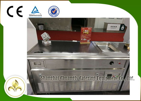 Upper Fume Exhaustion Hibachi Grill Table Electromagnetic Stainless Steel Steak Grill