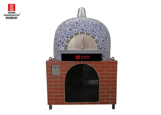Eco-friendly Italy Pizza Oven Gas Heating Natural Lava Rock Napoli Style