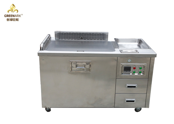 Mobile Down Exhaust Gas Grill Griddle Plate , Customized Commercial Griddle Plate
