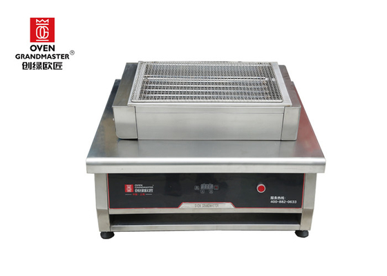 6.6kw Stainless Steel Electric Barbecue Grill Smokeless For Restaurant