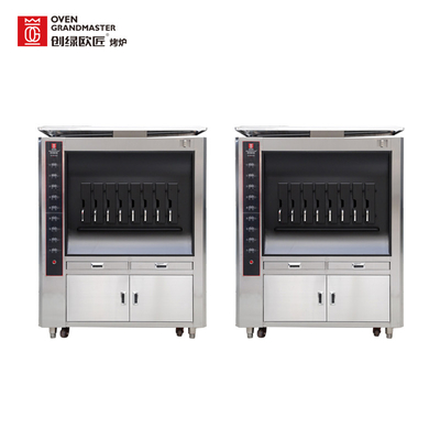 20KW Single Layer Fish Grill Machine Electric Heating Fish Oven With 8 Spaces