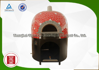 Residential / Industrial Italy Pizza Oven Round With Natural Lava Rock Base Plate