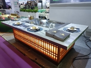 Commercial Alloy Steel Teppanyaki Grill Table With Electrostatic Fume Purifier