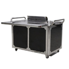 GREENARK TO29 Stainless Steel Mobile Teppanyaki Grill Table - Electromagnetic