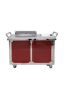 GREENARK TO29 Stainless Steel Down Exhaust Mobile Teppanyaki Grill Table - Gas