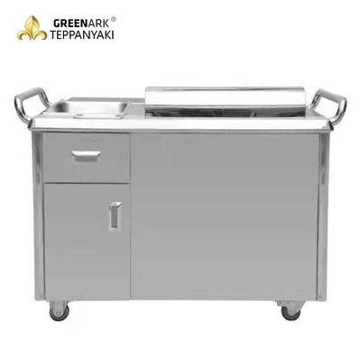Buy Stainless Steel Gas Outdoor Mobile Teppanyaki Griddle for Steak Frying online manufacture