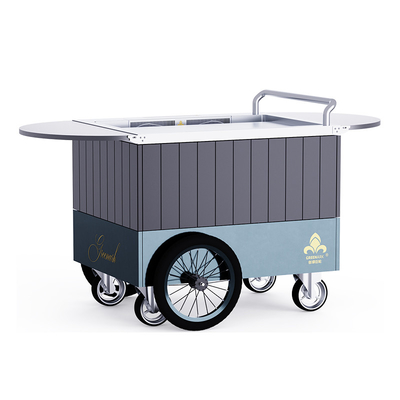 Buy green Mobile Teppanyaki Grill  Electrodisk heating Free movement Food grade board Hibachi Grill Table online manufacture