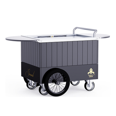 Buy black Mobile Teppanyaki Grill  Durable for over 20 years Food grade board Hibachi Grill Table online manufacture