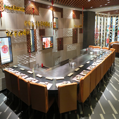 Buy Commercial Teppanyaki Grill Table 20mm Alloy Steel 8000W online manufacture
