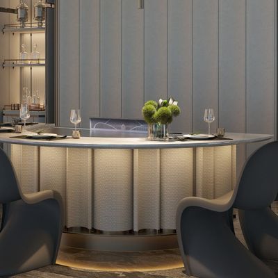 Buy Customized Teppanyaki Grill Table with 1300x1000x800/1700x1000x800 Size 7/8 Seats and 600*440mm Heating Area online manufacture