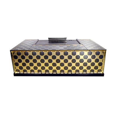 Buy 1.6m 8KW Gas Teppanyaki Grill Table with 8 Seats and Lower Exhaust for Commercial Use online manufacture