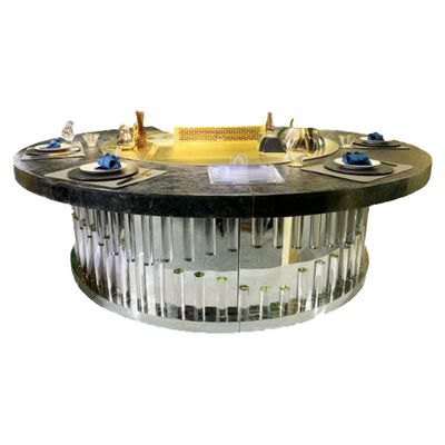 buy For Hotels and Restaurants Round Kitchen Teppanyaki Griddle Table online manufacture