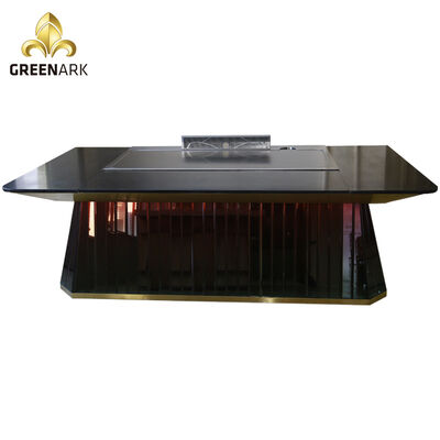 Buy Restaurant Cooking Equipment Downdraft Smokeless Teppanyaki Grill Table online manufacture