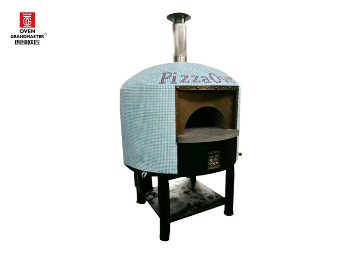 Restaurant Italy Stainless Steel Pizza Oven Gas Heating Napoli Style Lava Rock