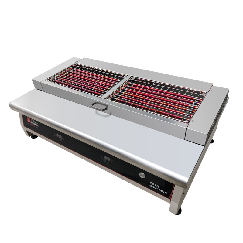 Charcoallike BBQ grill Electric heating Digital control 1200mm