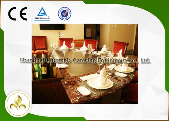 Induction / Electric Restaurant Hibachi Grill 7 Seat R650 With Ventilation System