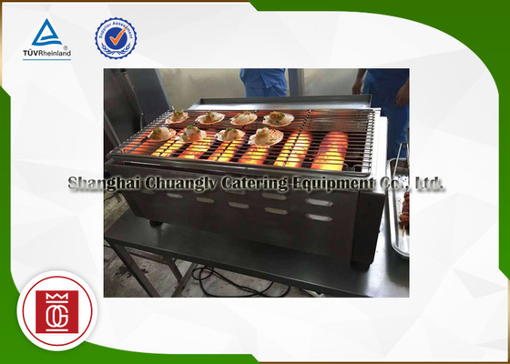 Big Kitchen Commercial Gas Barbecue Grills , Natural Gas Bbq Grill With 6 Burners