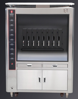 European Style Numerical Control Heating one or two layers 4 / 6 / 8 spaces Fish Grill Machine