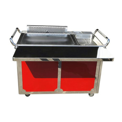 Commercial Stainless Steel Kitchen Teppanyaki Grill Table with Drawer