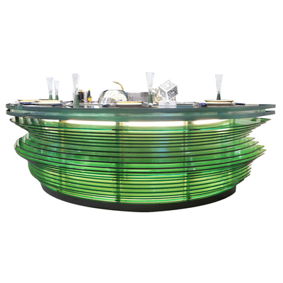 Customized Semi Circle Teppanyaki Grill Tables Low Noise For Kitchen