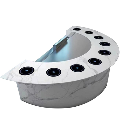 Fast Food Application Gas / Electric / Induction Teppanyaki Grill Table