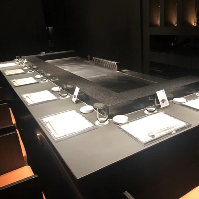 Restaurant Stainless Steel Hibachi Grill Table with Customized Design