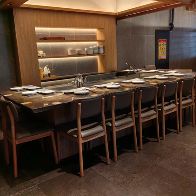 High Efficient Hibachi Teppanyaki Grill Table For Restaurant BBQ