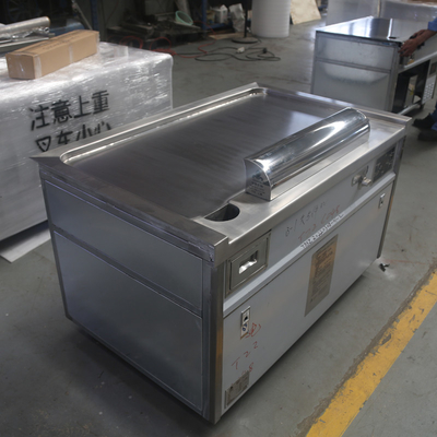 Gas Heating Durable Stainless Steel 304 Teppanyaki Grill Table