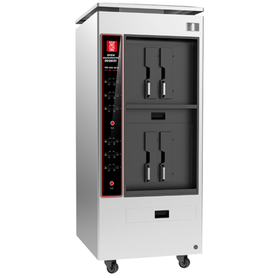380V Stainless Steel Large Capacity Double-layer 4 Grid Fish Grill Machine