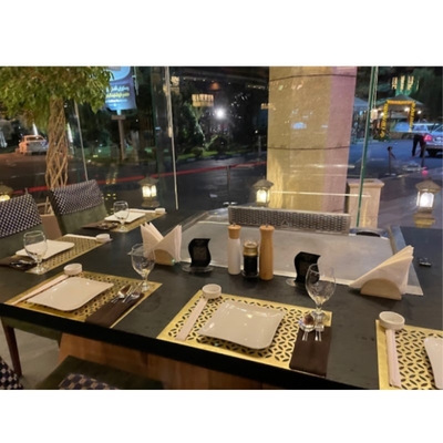304 Stainless Steel Hibachi Grill Table With 500x380mm Cooking Area