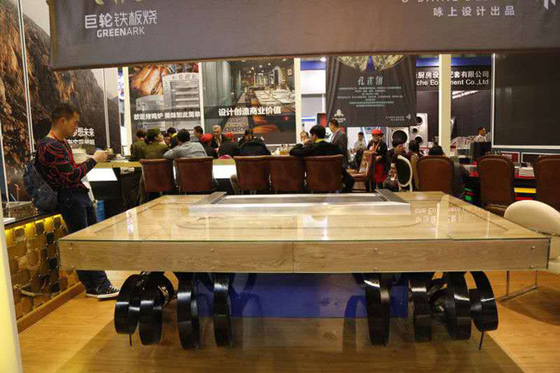 Fleeting Times Rectangle Eight Seats Electric Teppanyaki Hibachi Grill Table