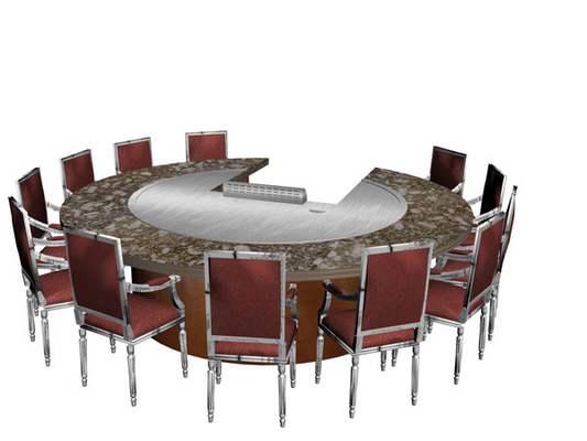 12 Seats Stainless Steel Circle Shape Circle Shape Japanese Teppanyaki Table