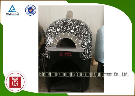Gas Napoli Italy Pizza Oven Lava Rock Baseplate Ceramic Tile Decorated
