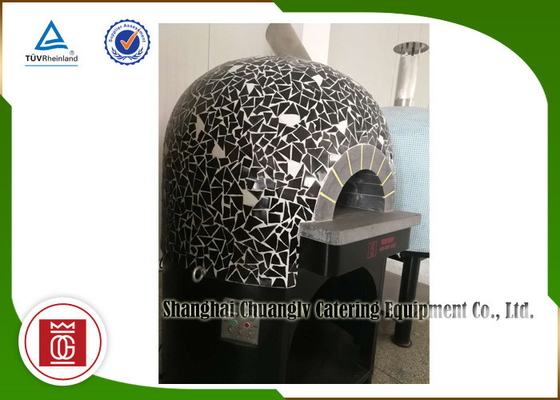 Italy Outdoor Pizza Oven Gas Heating Lava Rock Stainless Steel Ceramic Tiles