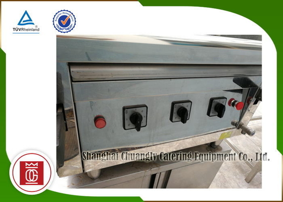 Electric Stainless Steel Commercial Barbecue Grills Table Top With Cabinet