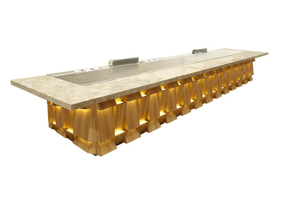 Soup BBQ Grilling Mobile Teppanyaki Equipment Multifunction For Restaurant