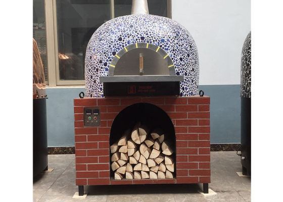 Gas Heating Italy Pizza Oven Lava Rock Materials Various Colors Oven