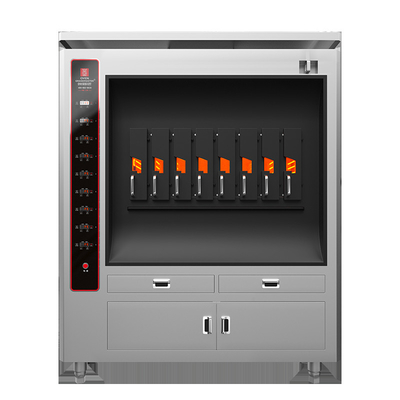 Commercial electric fish grill with 8 compartments 8 fish at a time BBQ Grill Oven Equipment
