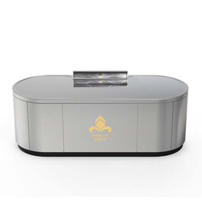 Oval Teppanyaki Grill Table can be customized in size and smoke exhaust method （according to needs）hibachi grill