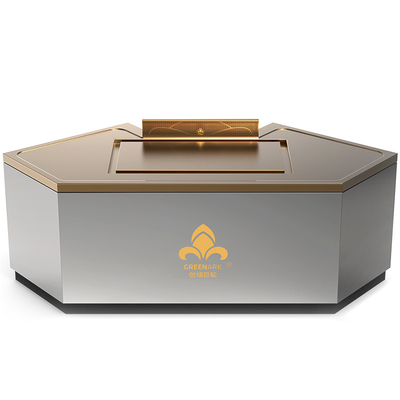 Bow-shaped Copper Teppanyaki Table Table can be customized in size and smoke exhaust method （according to needs）hibachi grill