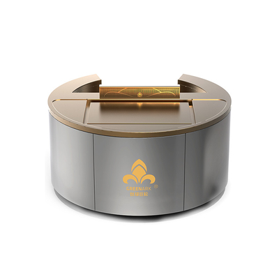 Round Copper Teppanyaki Table can be customized in size and smoke exhaust method （according to needs）hibachi grill