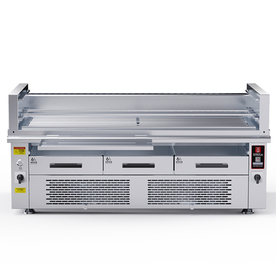 Smokeless BBQ Grill 800'c high temperature 3 groups of heating Independent temperature control