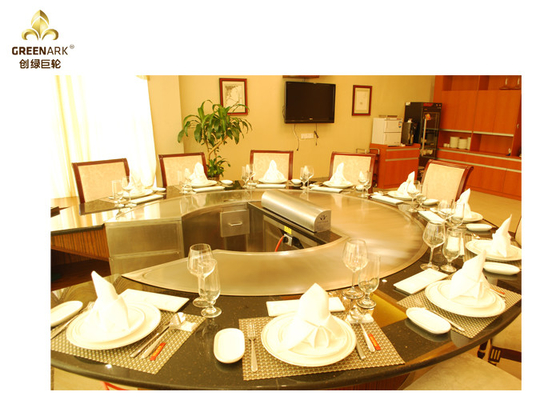 12 Seat Induction / Electric Hibachi Grill Table  High Efficiency With Air Extractor
