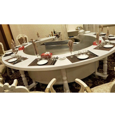 Circle Induction / Electric Hibachi Grill Table For Restaurant Basic Configuration