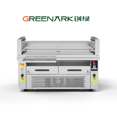 800°C Commercial BBQ Grill | Dual-Zone Searing & Space-Saving Design