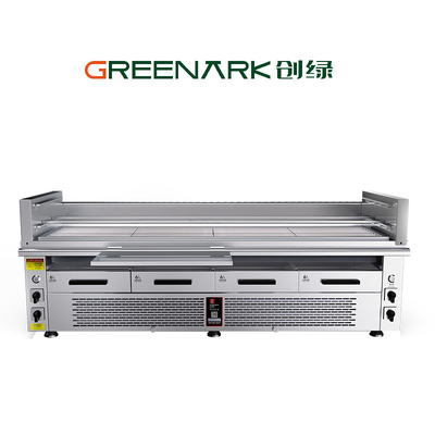 4-Zone Commercial Electric Grill - Independent 800°C Control | CE Certified