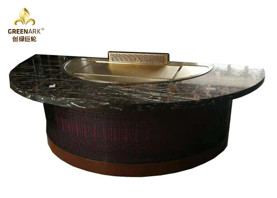 Electric Induction Japanese Teppanyaki 380V With Air Blower